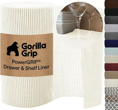 GORILLA GRIP powerGRIP Drawer Shelf and Cabinet Liner, Thick Strong Hold by Unknown