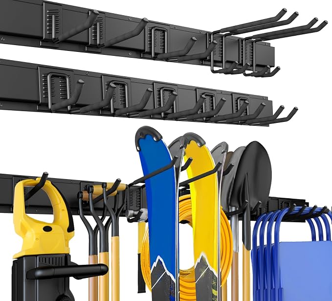 64 Inches Garage Storage, UUP Garage Organization Wall Mount Garden Tool by UUP