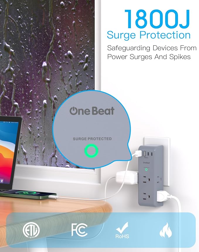 Surge Protector Outlet Extender - - Image 5