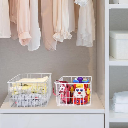 Orgneas Freezer Organizer Bins, Vertical Sides Wire Freezer Baskets - Image 4