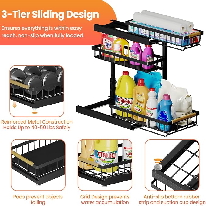 Under Sink Organizer and Storage - Image 5