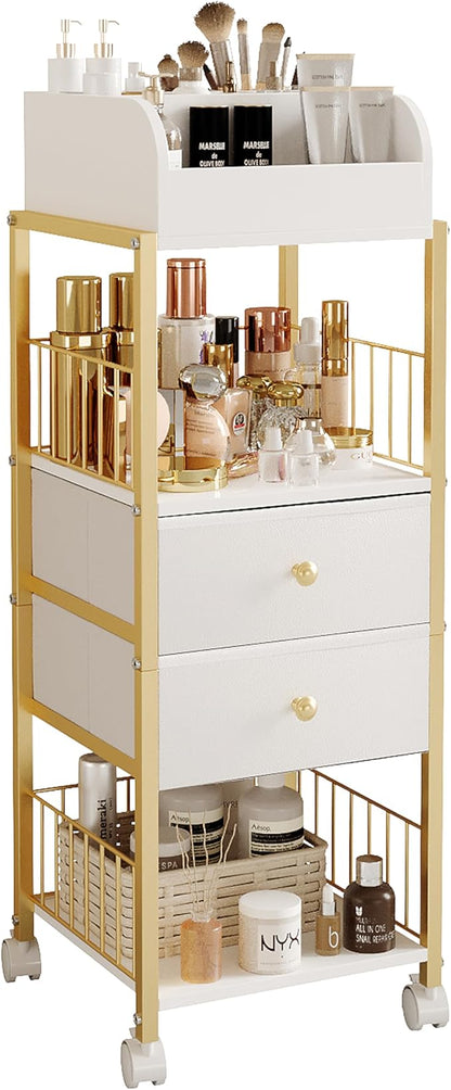 Makeup Organizer Storage Cart, Large Skincare organizers, Makeup Stand by ZQUYAJ
