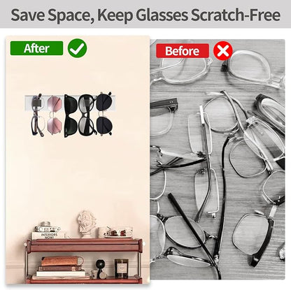 2 Pack Wooden Sunglasses Organizer Wall Mounted - Image 5