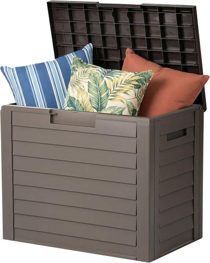 IRIS USA 35-Gallon Outdoor Deck Storage Box, Lockable & UV-Protected, by IRISUSA