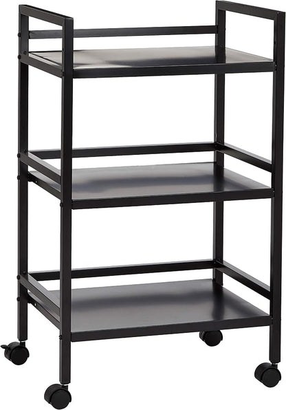 Amazon Basics 3-Tier Metal Rolling Cart by AmazonBasics