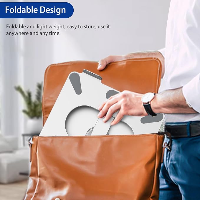BESIGN LSX7 Laptop Stand with 360 Rotating Base, Ergonomic Adjustable Notebook - Image 9