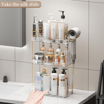 YCIA&DONE Luxury Bathroom Counter Organizer, Large Makeup Organizer Countertop - Image 5