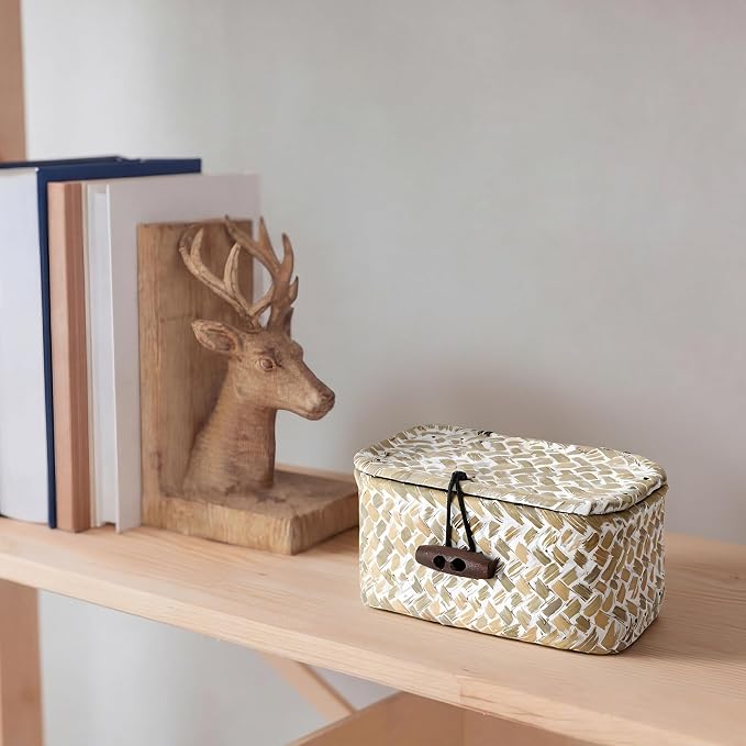 Hipiwe Wicker Shelf Basket Box - Image 4