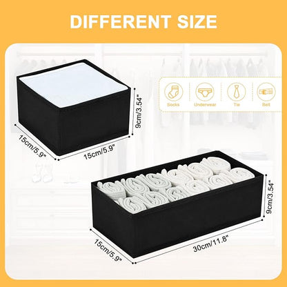 DIMJ Drawer Organizers, Foldable Closet Drawer Organizer, Dresser Drawer - Image 2