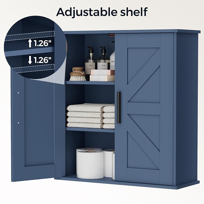 Homleke Bathroom Wall Cabinet, Medicine Cabinet - Image 5