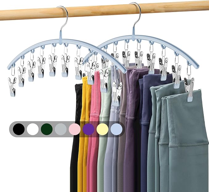 Volnamal Legging Organizer for Closet, Metal Yoga Pants Hanger w/Rubber Coated - Image 9