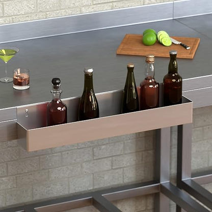 Stainless Steel Single Tier Speed Rail, Liquor Rack, Speed Rack, Bottle Holder - Image 3