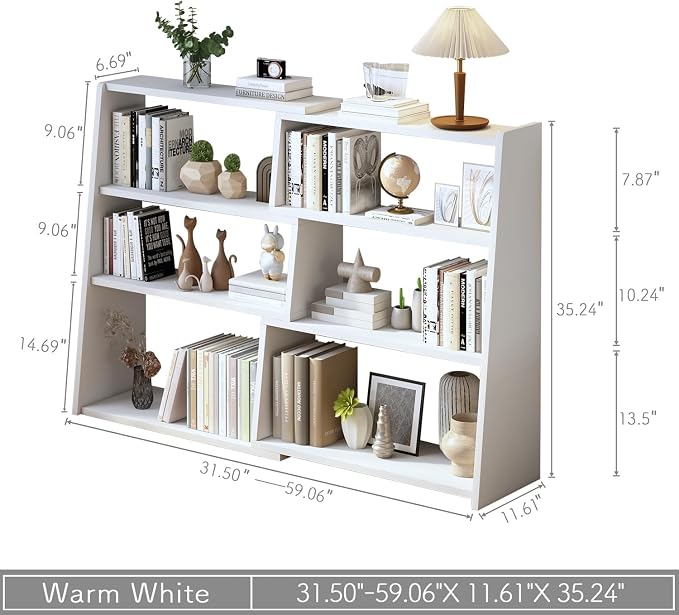 IOTXY Wooden Extendable Shelf Bookcase - Image 2