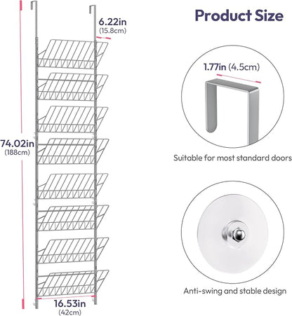 SWTYMIKI Over the Door Shoe Organizer - Image 2
