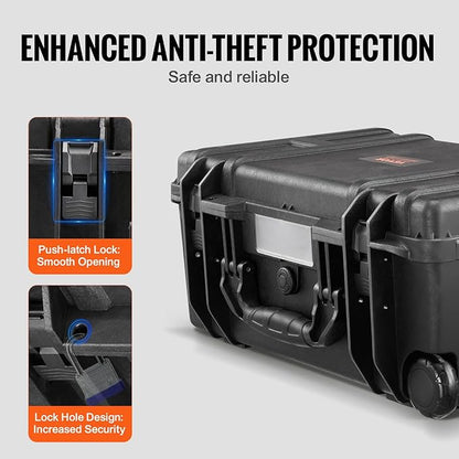 VEVOR Weatherproof Hard Case, Heavy Duty Protective Dry Box - Image 5