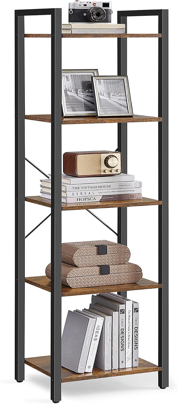 VASAGLE 5-Tier Bookshelf, Bookcase by Unknown