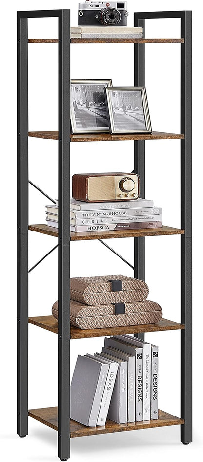 VASAGLE 5-Tier Bookshelf, Bookcase by Unknown