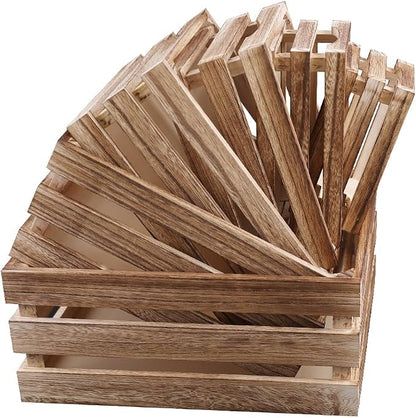 GRETJOB 6 Pack Large Wooden Crates - Image 7