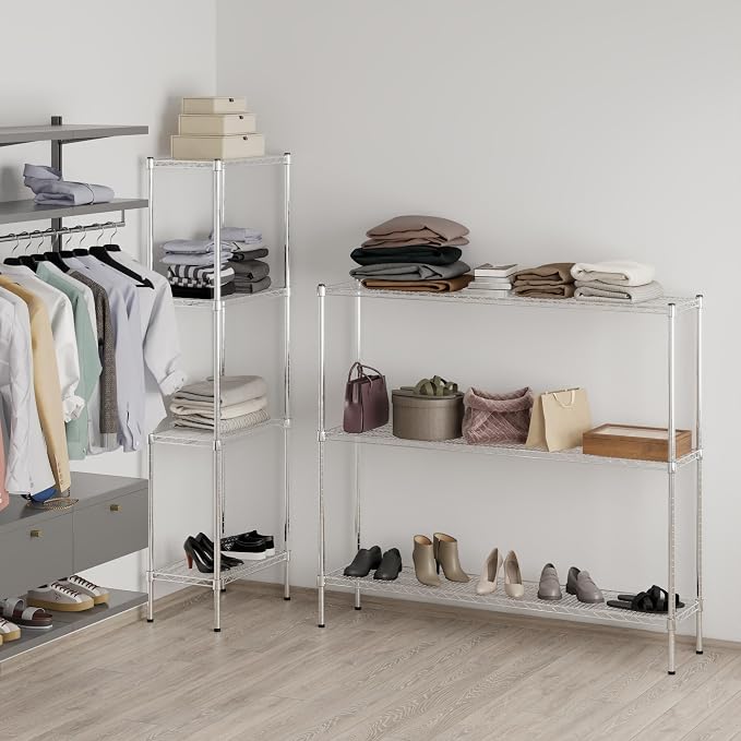 14" Deep x 60" Wide x 54" Height Wire Shelving Kit | 3-Tier | NSF Commercial - Image 6