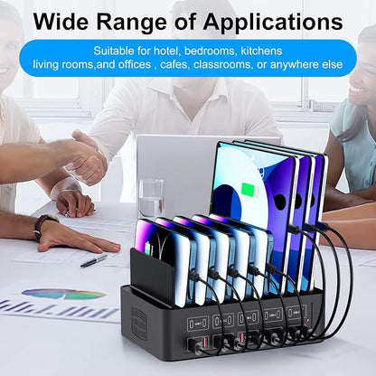 150W/35A Charging Station for Multiple Devices, 20 Port USB C Fast Charging - Image 7