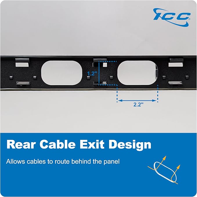 ICC 1U Ring Cable Manager Panel - Image 10