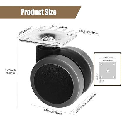 Self Adhesive Caster Wheels Set - Image 3
