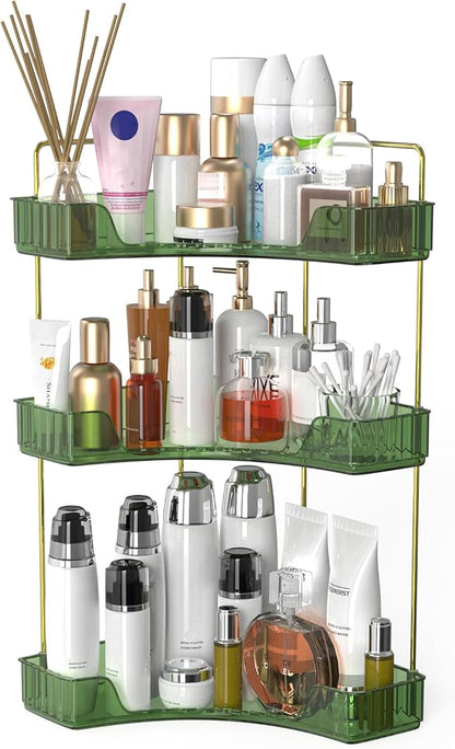 Webetop Corner Bathroom Counter Organizer, Bathroom Makeup Countertop Organizer - Image 8