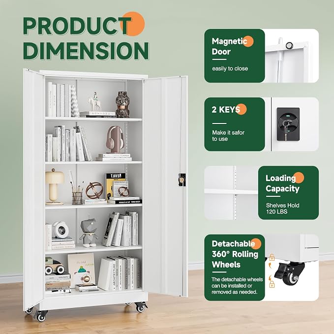 Letaya Metal Garage Storage Cabinets - Image 6