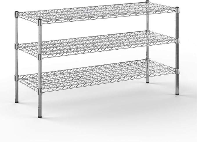 18" Deep x 48" Wide x 27" Height Wire Shelving Kit | 3-Tier | NSF Commercial by Regal+Altair