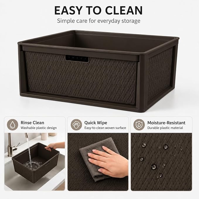 Wide 3-Drawer Plastic Storage Tower - Image 9