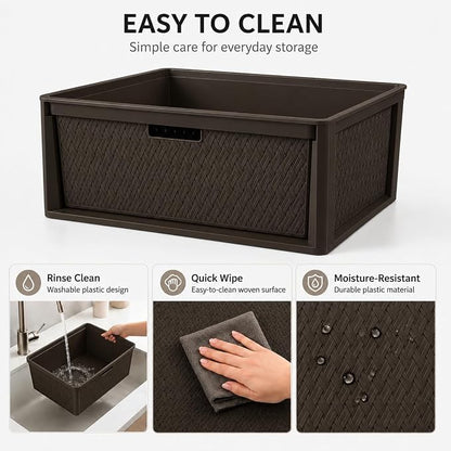 Wide 3-Drawer Plastic Storage Tower - Image 9
