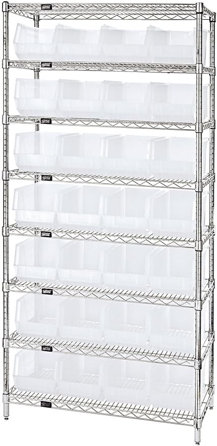Quantum Storage QUS240 Heavy-Duty Stackable Plastic Storage Bins - Image 5