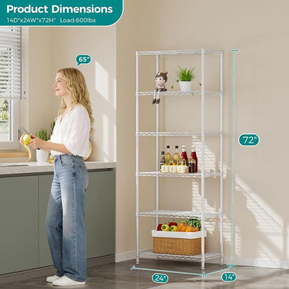 SINGAYE Shelf Wire Shelving Adjustable Storage Shelves Rack Standing Units - Image 3