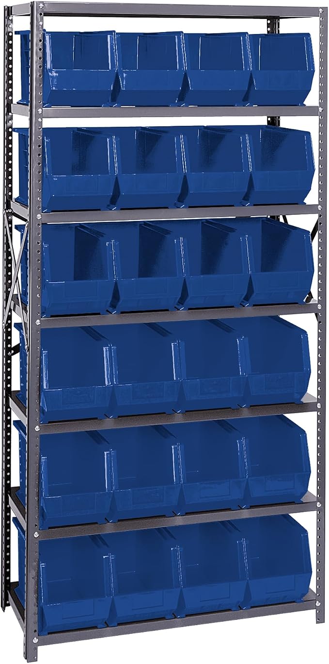 Quantum Storage Systems QSBU-265BL Giant Open Hopper Steel Shelving System by QuantumStorageSystems