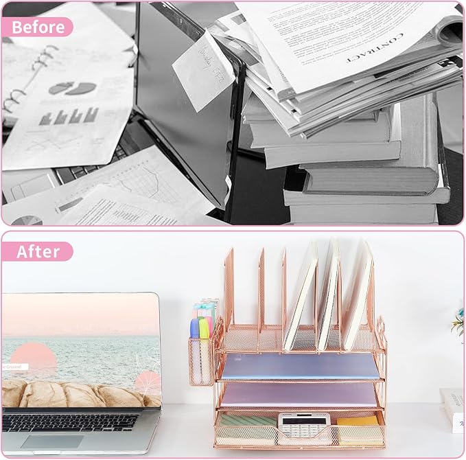 Desk Organizers and Accessories, 3-Tier Paper Organizer - Image 2