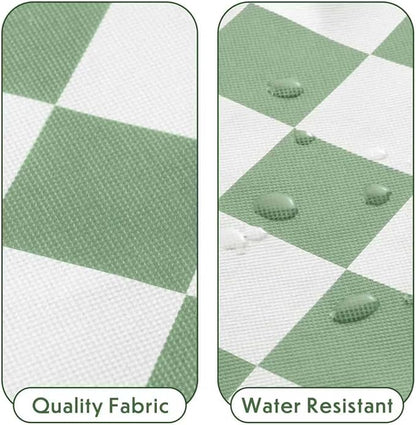 Green Checkered Clothes Storage Bins, 100L Large Blanket Storage Bags 3 Pack - Image 7