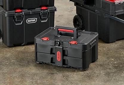 Keter Stack-n-Roll Two Drawer Tool Box - Image 8