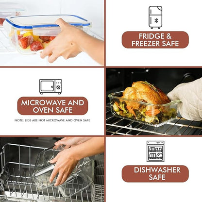 Razab 35 Pc Set Glass Food Storage Containers - Image 4
