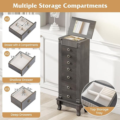 Giantex Standing Jewelry Cabinet - Image 6