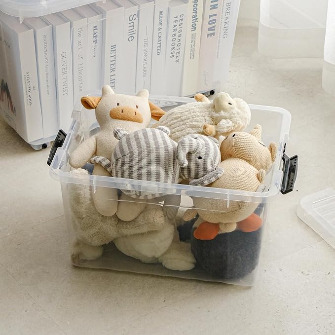 Cetomo 18Qt*3 Plastic Storage Bins, Storage Box, 3 Pack, Organizing Container - Image 5