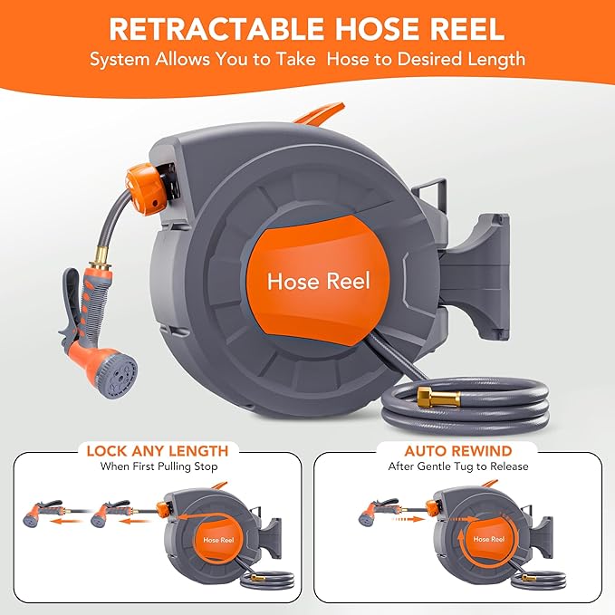 GAOMON Retractable Garden Hose Reel - Image 2