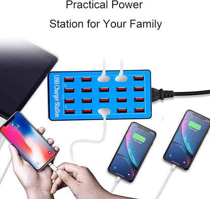 MaxLax USB Charging Station, 20-Port 100W/20A Multi-USB Charger Station - Image 5