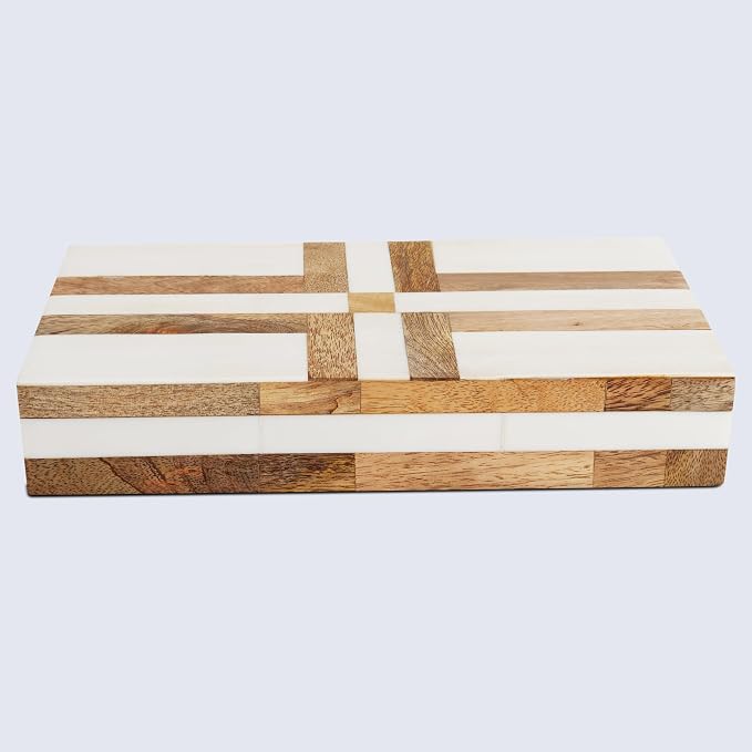 Handicrafts Home White Large Decorative Storage Box - Image 4