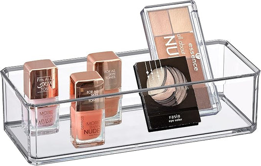 Amazing Abby - Glamour - Acrylic 1-Compartment Makeup Organizer, Transparent by AmazingAbby