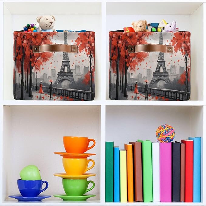 Eiffel Tower Foldable Storage Basket - Image 6
