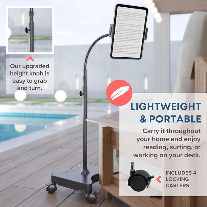 LEVO Adjustable Height Floor Stand on Wheels - Image 6