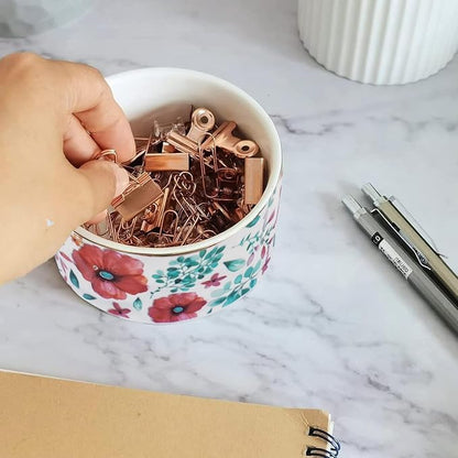 Ceramic Paper Clip Holders Paperclips Holder Dispenser Cute Clips Organizer - Image 2