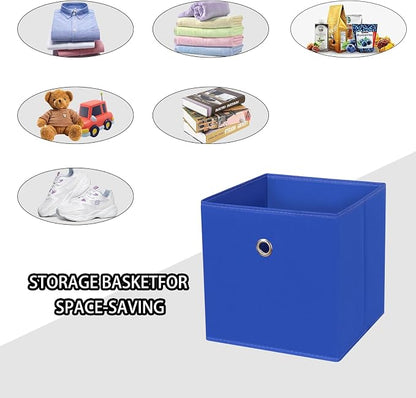 Foldable Storage Cubes Bins, 11 Inch Cloth Storage Cube Fabric Storage Box - Image 3