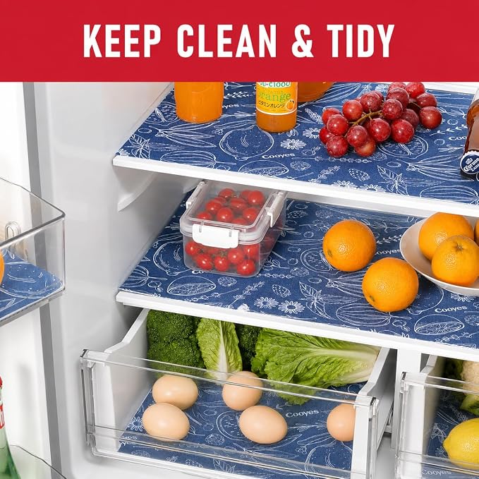 Cooyes 6 Pack Refrigerator Shelf Liners - Image 2