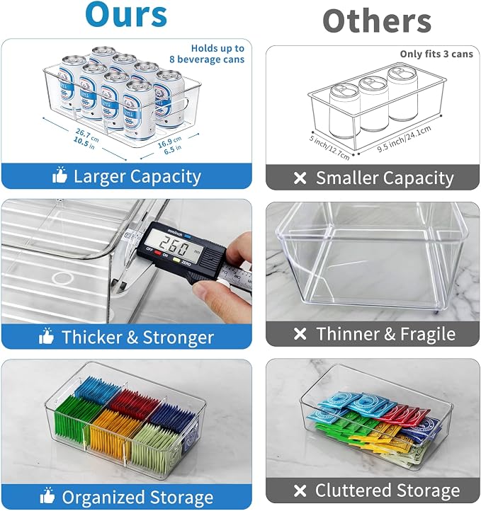 Pantry Organizers and Storage, 8 Pack Snack Organizer - Image 2